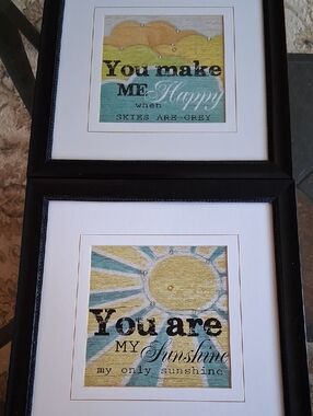 "YOU ARE MY SUNSHINE" FRAMED SET